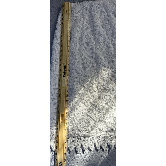 Vintage Laura Ashley Full Lace Lined Elastic Waist Sz S Petite Long Skirt - Picture 5 of 5